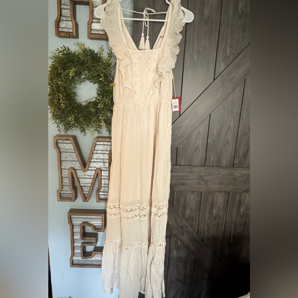 Cream Boho Dress
